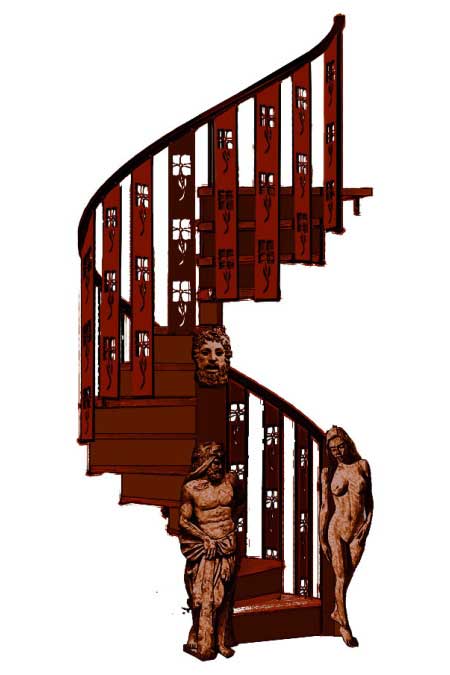 Concept art for staircase